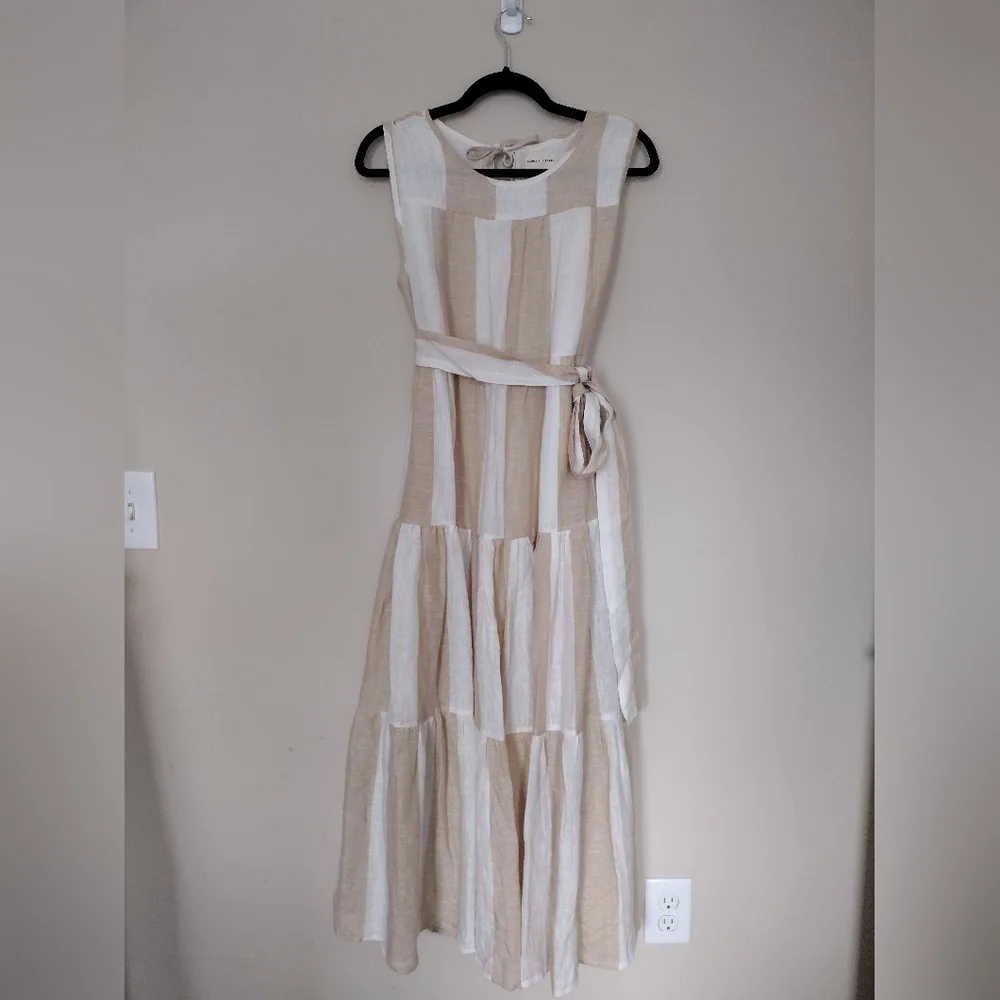 Laude the Label x Madewell - Tiered Maxi Dress in Tulum Stripe - Picture 1 of 7